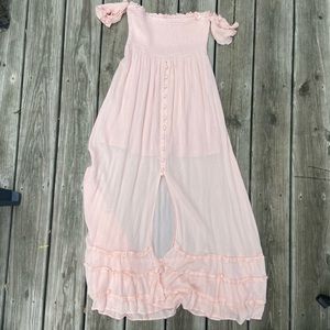 Revolve PQ Mishell Dress in Pink Sand. Size XS/S. Worn once.
